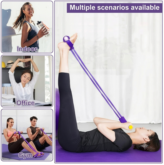 Zigoods Yoga Pedal Puller – Resistance Band Fitness Equipment for Full Body Workout, Toning & Stretching