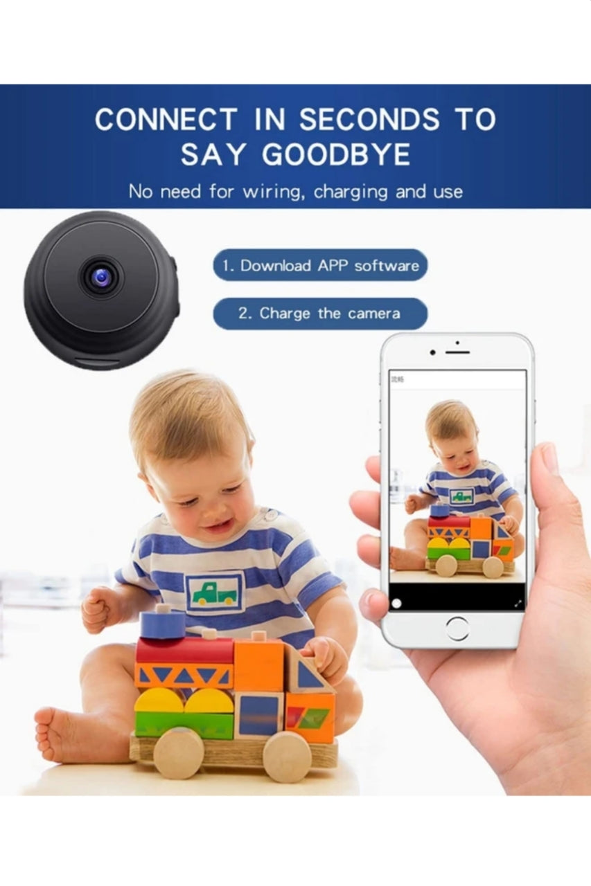 Zigoods Home Guard: Smart WiFi Security Camera with Motion Tracking & Night Vision – Protect Your Family 24/7
