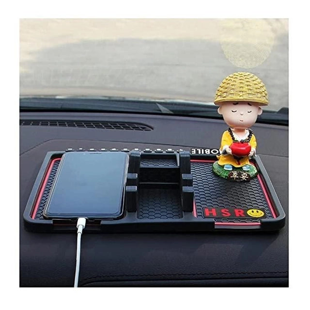 Zigoods Anti-Slip Silicone Car Phone Holder – Universal Dashboard Mount & AC Vent Holder