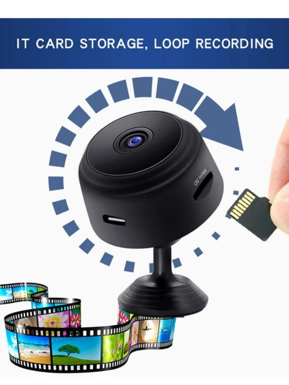 Zigoods Home Guard: Smart WiFi Security Camera with Motion Tracking & Night Vision – Protect Your Family 24/7