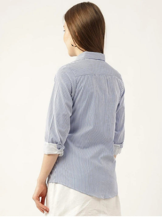 Women's Premium Cotton Oversized Shirt – Breathable, Relaxed Fit Button-Down Top