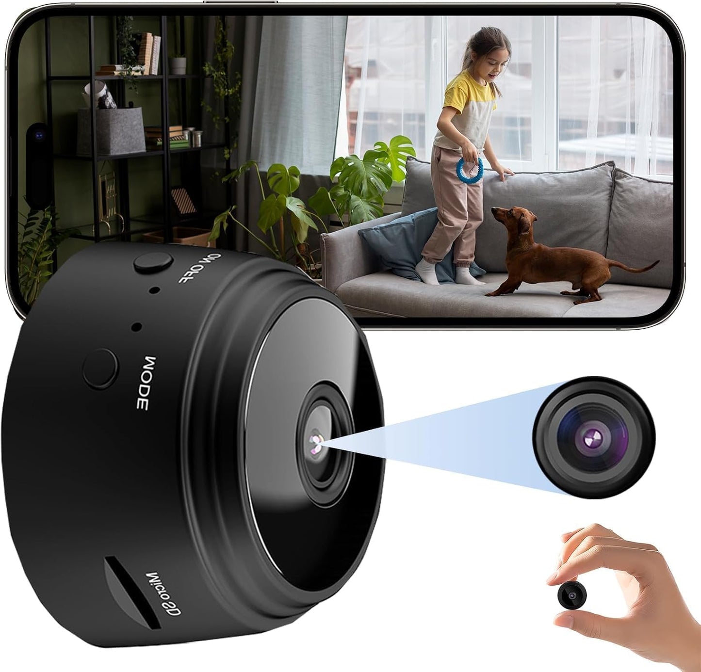 Zigoods Home Guard: Smart WiFi Security Camera with Motion Tracking & Night Vision – Protect Your Family 24/7