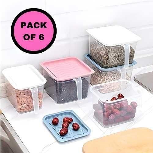 Zigoods Unbreakable Kitchen Storage Baskets – Heavy-Duty Organizer Bins (Pack of 6)