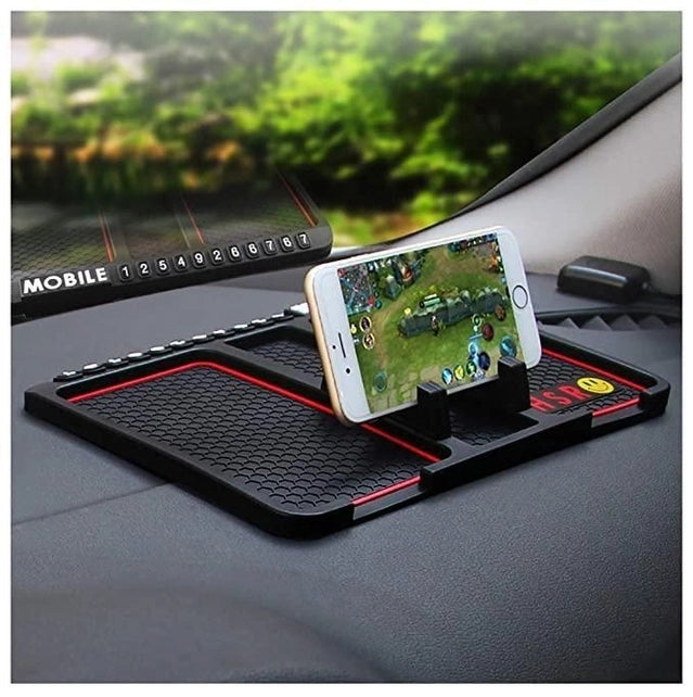 Zigoods Anti-Slip Silicone Car Phone Holder – Universal Dashboard Mount & AC Vent Holder